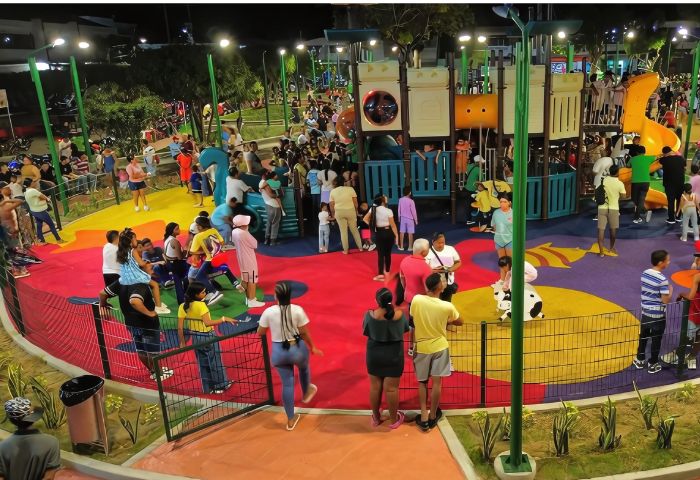 Plato transformó a su tradicional Parque Santander