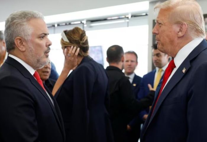 Donald Trump e Iván Duque tuvieron cordial encuentro