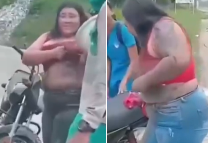 Creadora de contenidos casi se mata en su moto