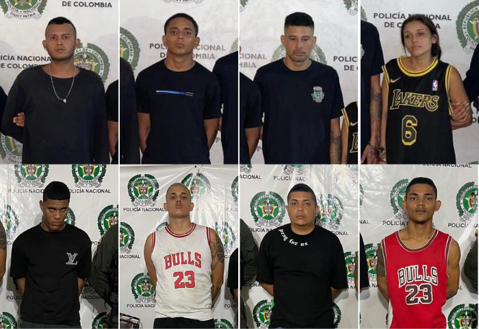 Capturados ocho extorsionistas de ‘Los Pepes’ y ‘Los Costeños’