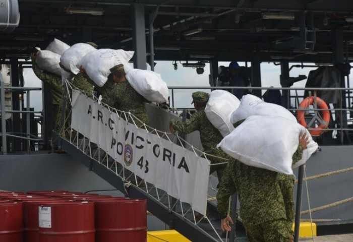 Colombia envió 22 toneladas de ayudas a Jamaica Y Cuba por el huracán Melissa