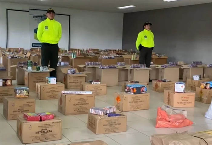 La Policía Nacional incautó más de 142 kilogramos de pólvora en el Urabá antioqueño