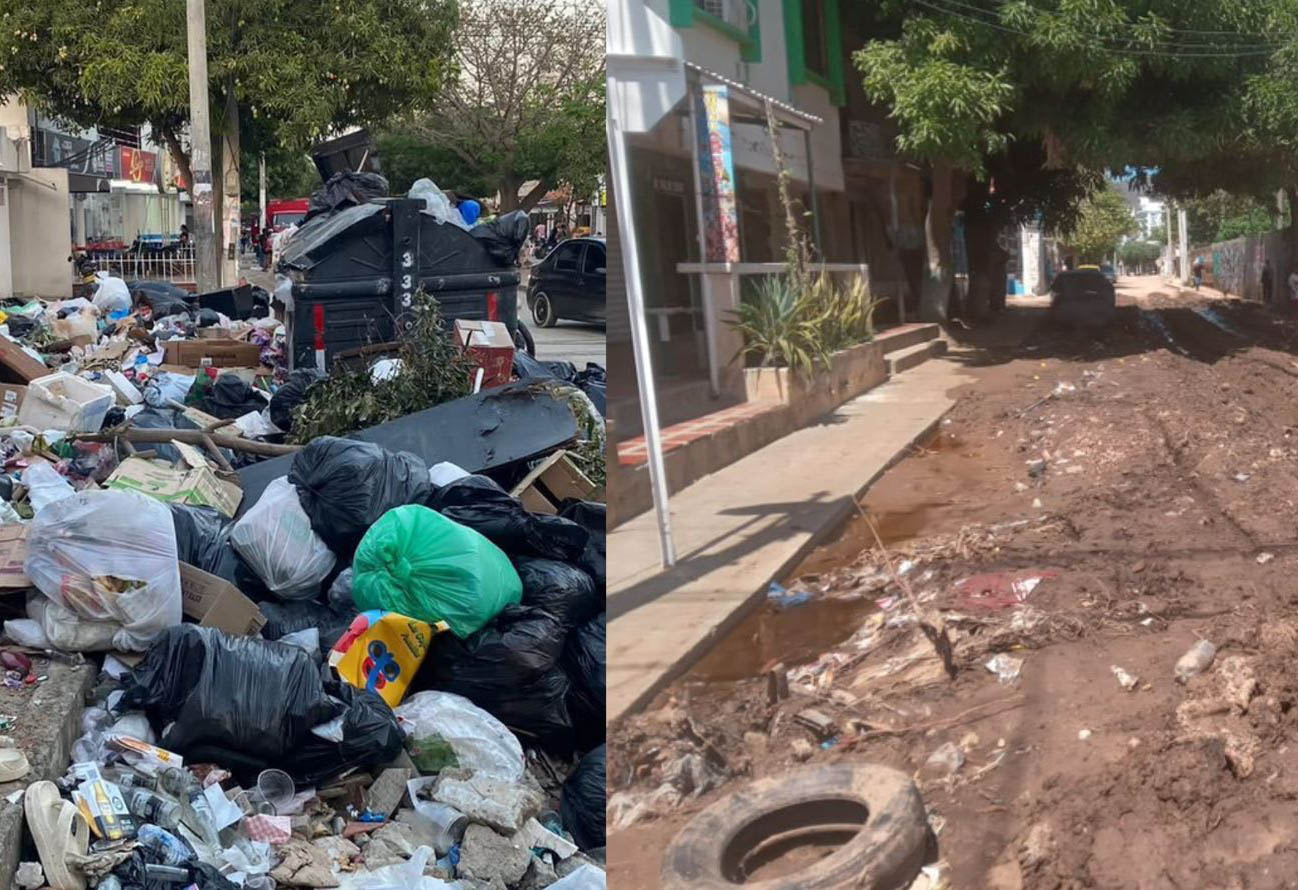 Autoridades atienden emergencias por acumulación de lodo y basuras en las calles