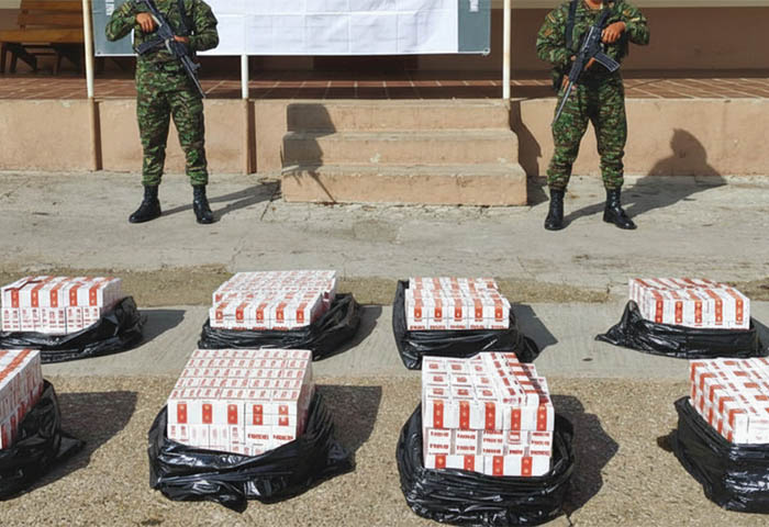 Decomisadas por el Ejército 80 mil unidades de cigarrillos ilegales