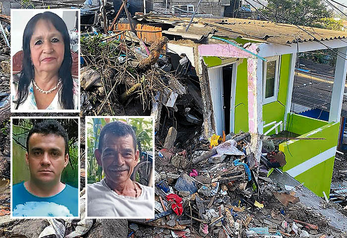 36 horas de lluvias: 3 muertos, 3 heridos