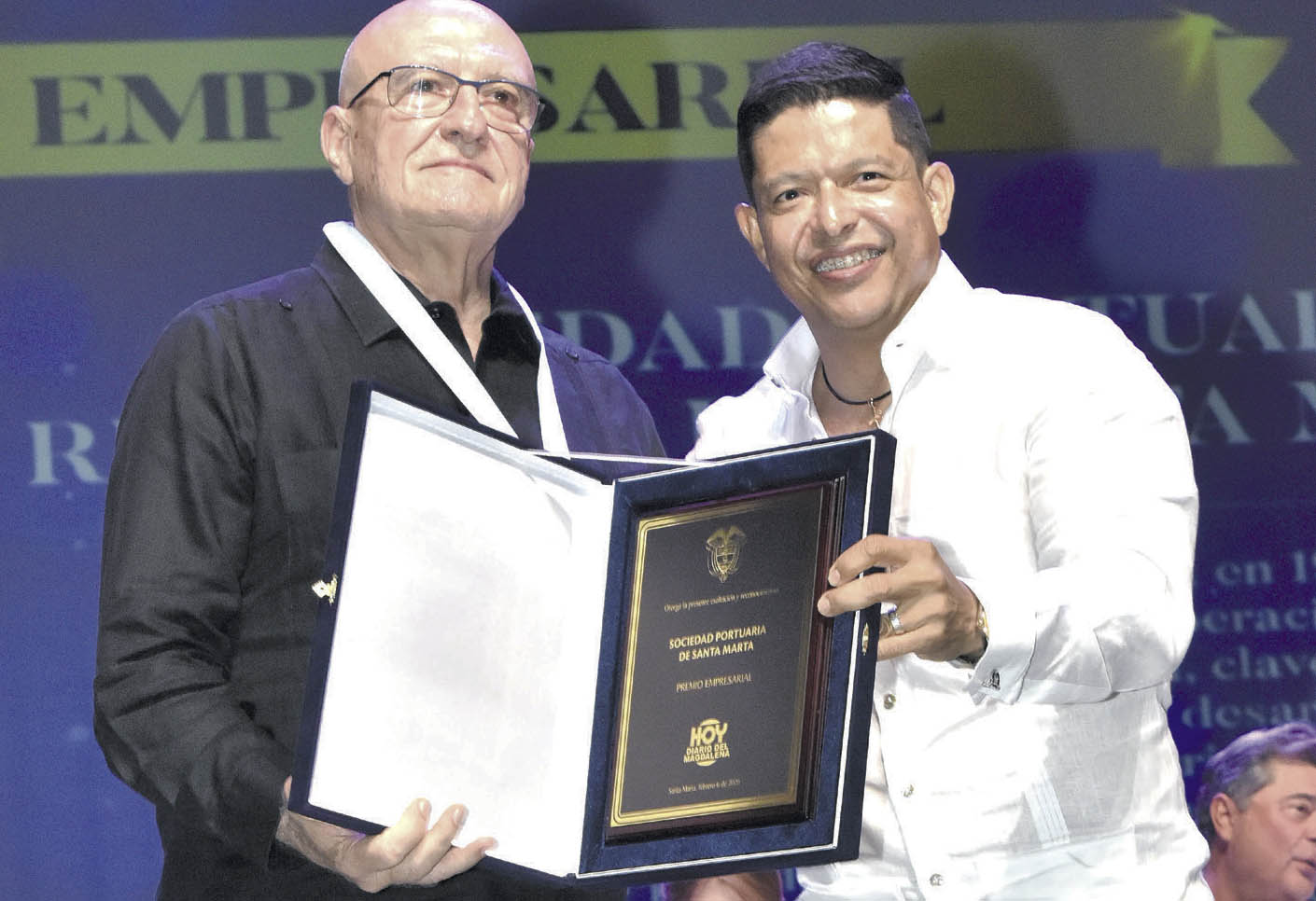 ´Un premio que nos motiva a seguir trabajando por Santa Marta´, dijo Domingo Chinea