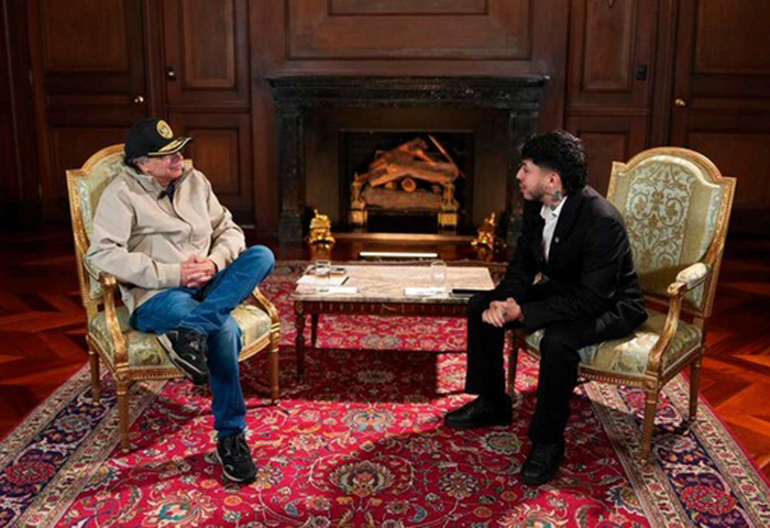 Petro y Westcol hablan de jóvenes y pobreza en entrevista para redes sociales
