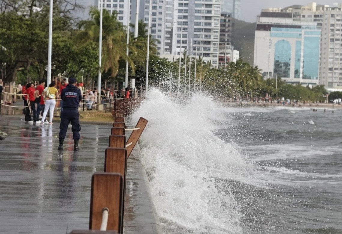 Fuertes vientos y oleaje azotarán a Santa Marta, Ciénaga y Puebloviejo
