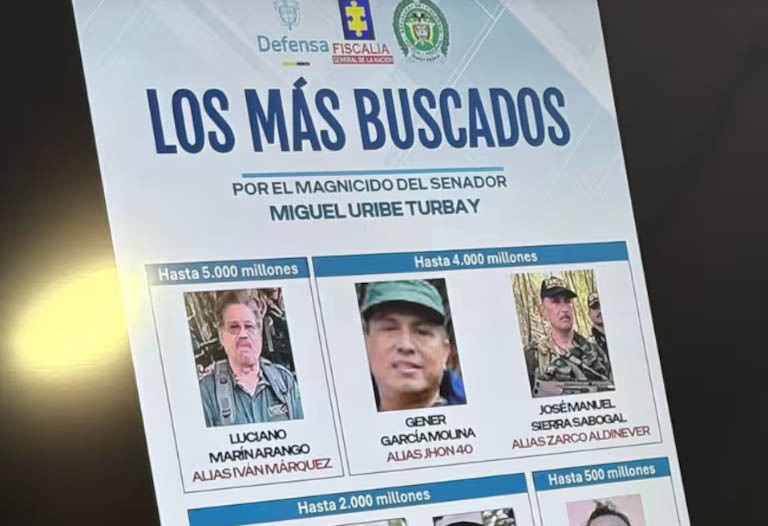 Magnicidio Miguel Uribe: Interpol emitió circular roja contra 7 cabecillas de Segunda Marquetalia