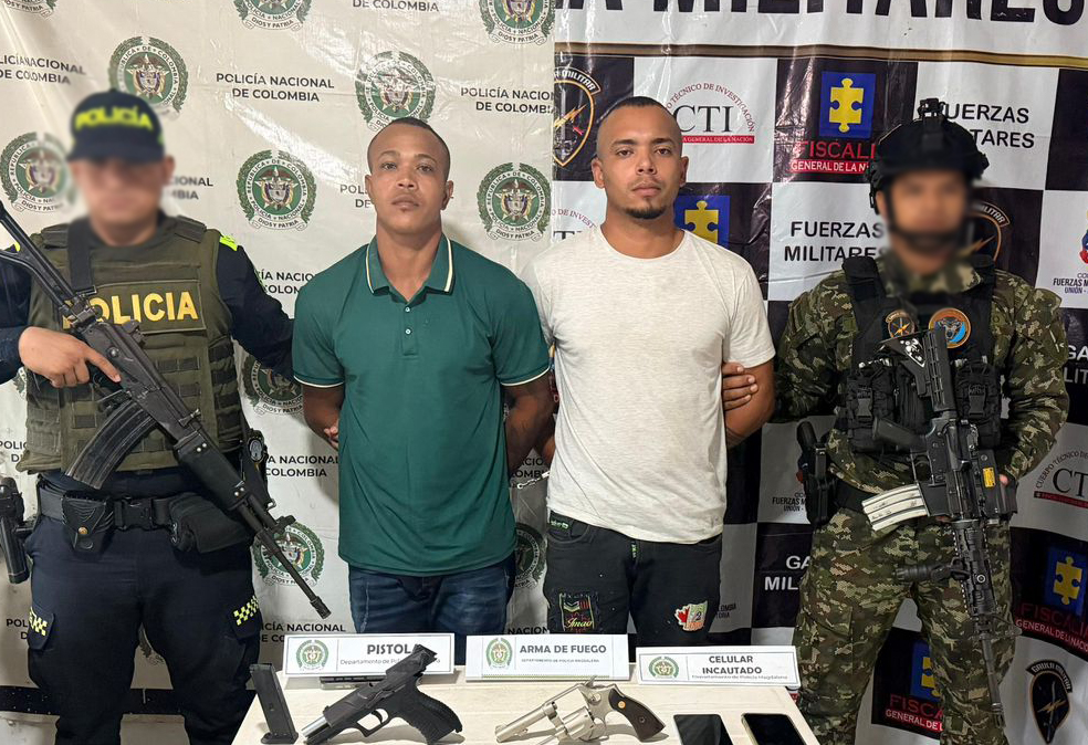 Capturados ‘El Turco’ y ‘Chipi’, sicarios del ‘Clan del Golfo’