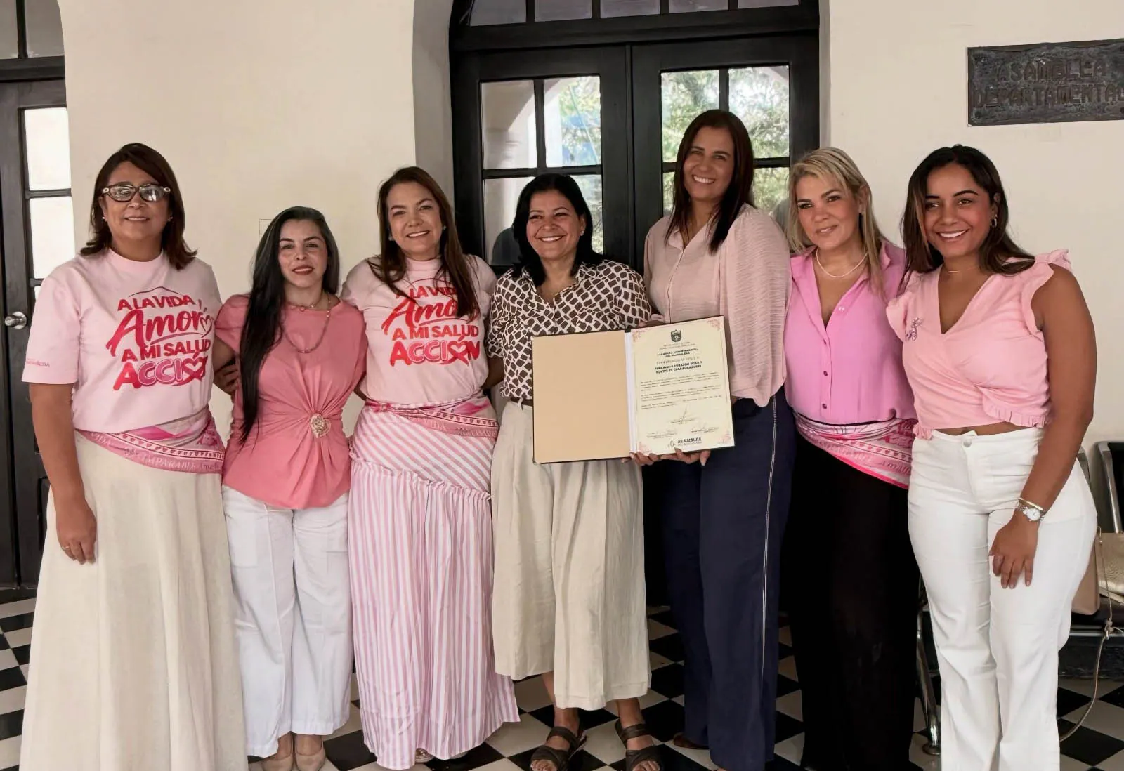 Fundación Corazón Rosa recibió reconocimiento de la Asamblea del Magdalena